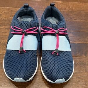 Vionic Berlin Sneakers Womens Size 7 Navy Blue Comfort Slip On Arch Support